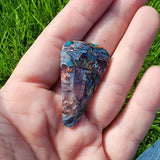 Custom 54ct Purple Gem Silica with Native Copper Pendant in Rose Gold Fill