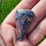 Custom 54ct Purple Gem Silica with Native Copper Pendant in Rose Gold Fill