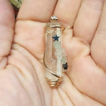 Quartz Crystal Pendant Rose Quartz Hematite Chrysoprase Aquamarine Stars