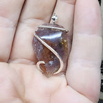 Lavender Agua Nueva Agate Pendant in Sterling Silver