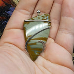 Original Oregon Owyhee Picture Jasper Pendant in Sterling Silver