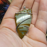 Original Oregon Owyhee Picture Jasper Pendant in Sterling Silver