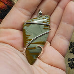 Original Oregon Owyhee Picture Jasper Pendant in Sterling Silver