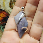 Abstract Burro Creek Agate Pendant in Sterling Silver