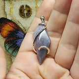 Abstract Burro Creek Agate Pendant in Sterling Silver