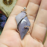 Abstract Burro Creek Agate Pendant in Sterling Silver