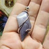 Abstract Burro Creek Agate Pendant in Sterling Silver