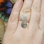 Double Sterling Silver Spiral Ring