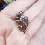 Colorful Agate Pendant in Sterling Silver