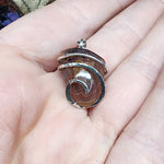 Colorful Agate Pendant in Sterling Silver