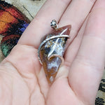 Colorful Agate Pendant in Sterling Silver