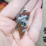 Colorful Agate Pendant in Sterling Silver