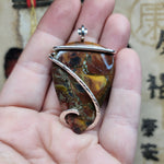 Butterfly Jasper Pendant in Sterling Silver