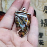 Butterfly Jasper Pendant in Sterling Silver