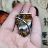 Butterfly Jasper Pendant in Sterling Silver