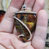 Butterfly Jasper Pendant in Sterling Silver