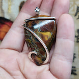 Butterfly Jasper Pendant in Sterling Silver