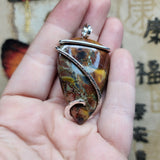 Butterfly Jasper Pendant in Sterling Silver