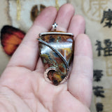 Butterfly Jasper Pendant in Sterling Silver