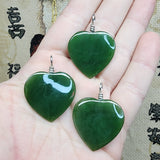 British Columbia Nephrite Jade Heart Necklace