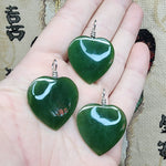 British Columbia Nephrite Jade Heart Necklace