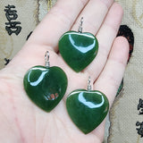British Columbia Nephrite Jade Heart Necklace