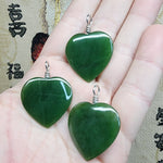 British Columbia Nephrite Jade Heart Necklace