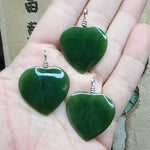 British Columbia Nephrite Jade Heart Necklace