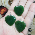 British Columbia Nephrite Jade Heart Necklace