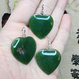 British Columbia Nephrite Jade Heart Necklace