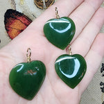 British Columbia Nephrite Jade Heart Necklace