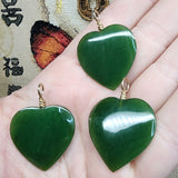 British Columbia Nephrite Jade Heart Necklace