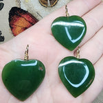 British Columbia Nephrite Jade Heart Necklace