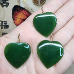 British Columbia Nephrite Jade Heart Necklace
