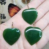 British Columbia Nephrite Jade Heart Necklace