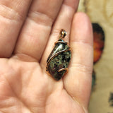 Eudialyte Crystal Pendant in 14kt Yellow Gold Fill