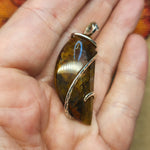 Sagenite Agate Pendant in Sterling Silver