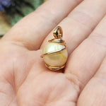 Large Peach Natural Pearl Pendant in 14kt Rose Gold Fill