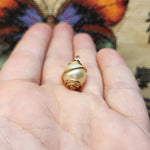 Large Peach Natural Pearl Pendant in 14kt Rose Gold Fill