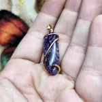 Purple Charoite Pendant in 14kt Yellow Gold Fill