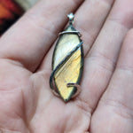 Flashy Labradorite Pendant Necklace in Sterling Silver