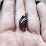 Nevada Purple Amethyst Sage Agate in 14kt Yellow Gold Fill