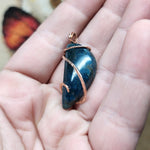 Apatite Crystal Pendant in 14kt Rose Gold Fill