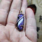 Bright Purple Charoite Pendant in 14kt Yellow Gold Fill