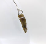Raw Watermelon Tourmaline Crystal Pendant in Sterling Silver