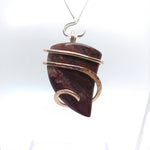 Oregon Jelly Bean Haystack Butte Jasper Pendant in 14kt Rose Gold Filled Pendant