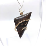 Oregon Biggs Picture Jasper Pendant in 14kt Yellow Gold Fill