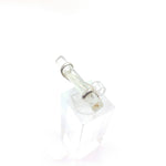 Aquamarine Crystal Bar Ring in Sterling Silver sz 5.25