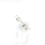 Aquamarine Crystal Bar Ring in Sterling Silver sz 5.25