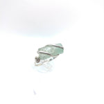 Raw Aquamarine Crystal Ring in Sterling Silver Sz 10.25